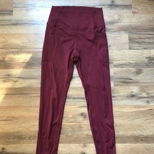 ETHOS Burgundy Wine Leggings